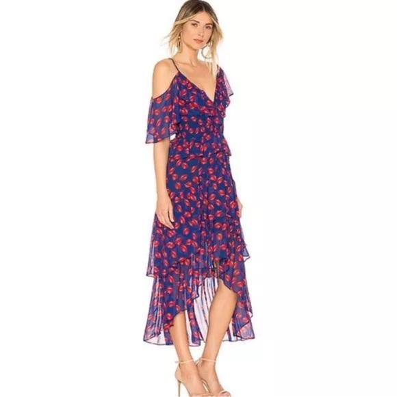 Misa Los Angeles Loulou ruffle high-low dress in XS - Picture 2 of 4